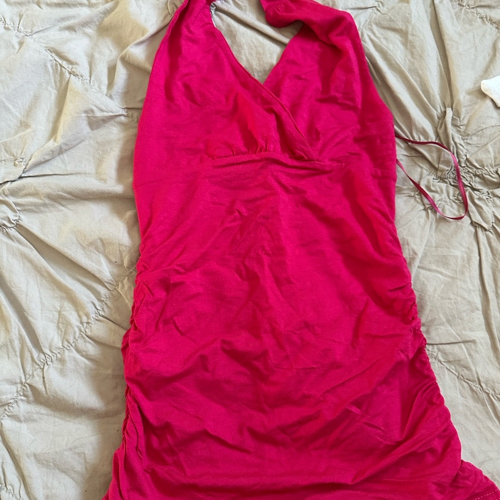 H&M Fuchsia Halter Dress top